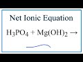 Balancing Ionic Equations and Solubility