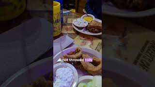 Flying to Lamberts Cafe Home of the Throwed Rolls