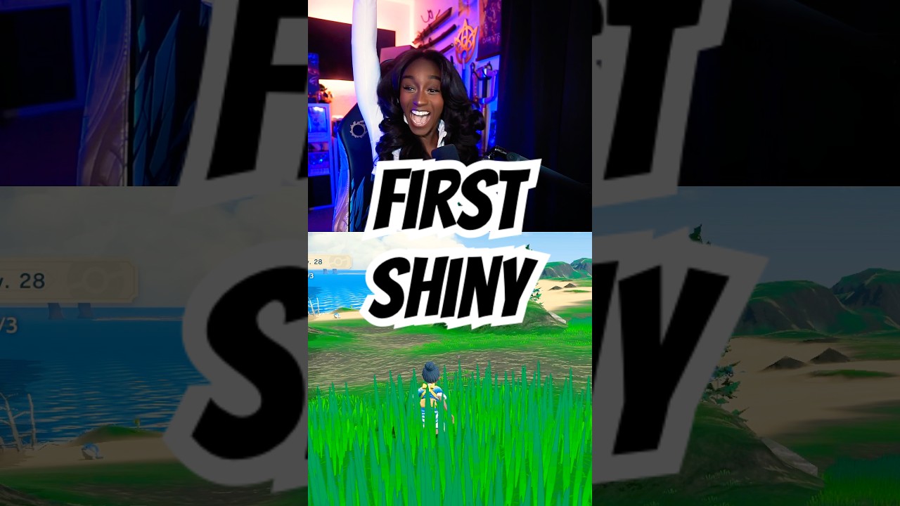 Я поймал своего первого блестящего покемона в жизни!! 