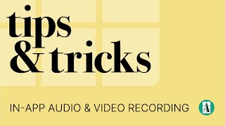 Record and Add Audio & Video in the Artifcts App screenshot 3