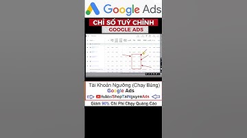 Cụm chỉ số tùy chỉnh trong chiến dịch quảng cáo google ads