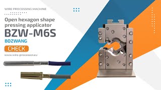 Bzwm6s  Open Hexagon Shape Pressing Applicator  Bozwang  Itsaim wireprocessingmachine