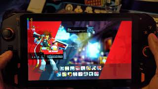 Onexplayer 1165G7 Retail Ver. China Guilty Gear Strive, Gameplay Settings Dpad Input Showcase