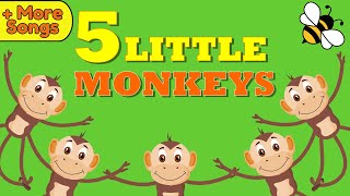 Five Little Monkeys Jumping On The Bed Kids Song Collection