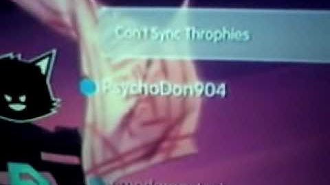 PS3 Sync Throphy error, Profile Error