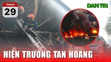 Hiện trường tan hoang ở nhà máy phích nước Rạng Đông sau vụ cháy kinh hoàng