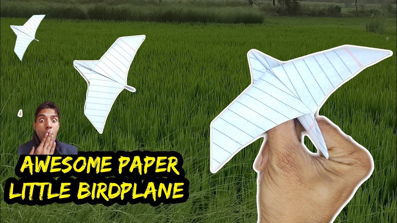 How to make little notebook paper birdplane making very easy making/# ...