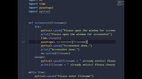 Python screenshot script