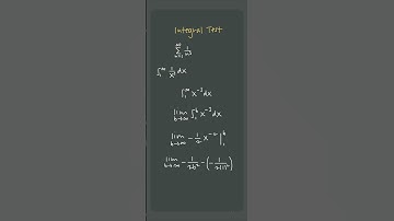 😳😳 How to use the INTEGRAL TEST for convergence 🥸🥸 #apcalculus #apcalc #unit5 #shorts