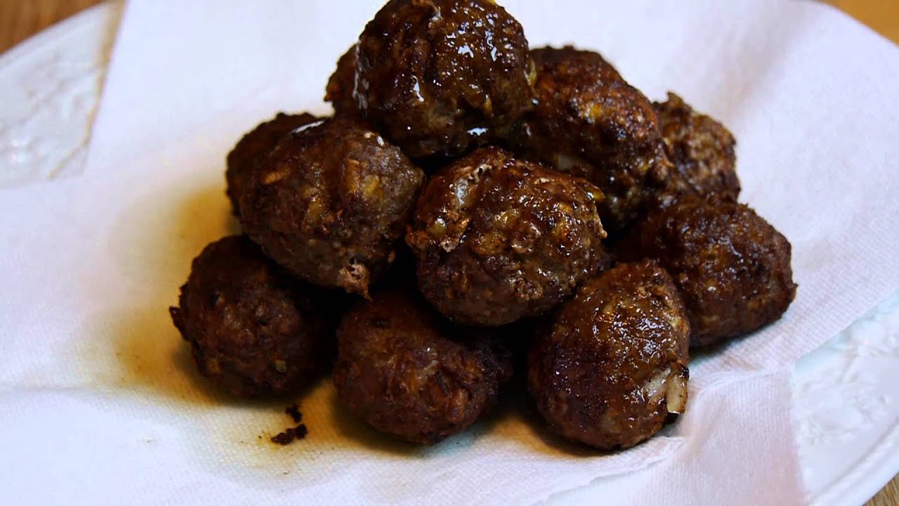 ミートボール Sweet Sour Meatballs (RECIPE)甘酢かけミートボール - YouTube