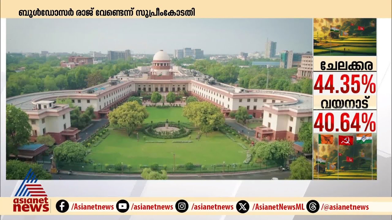 ബുൾഡോസർ രാജ് വേണ്ടെന്ന് സുപ്രീം കോടതി | Supreme court | Bulldozer Raj