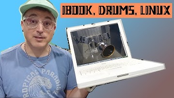 Linux op Apple iBook G4 in 2025 om drumsamples te triggeren