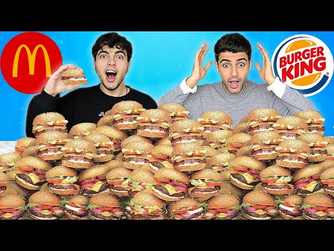 500 TANE HAMBURGER YEMEK ! 🍔*14.000 TL Ödemek* Mukbang Soru - Cevap