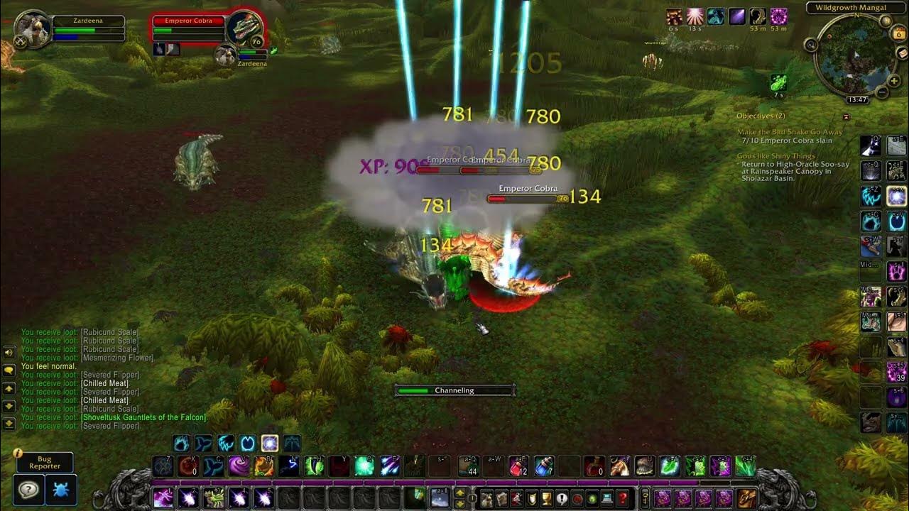 How to do Make The Bad Snake Go Away quest WoW WOTLK Classic YouTube