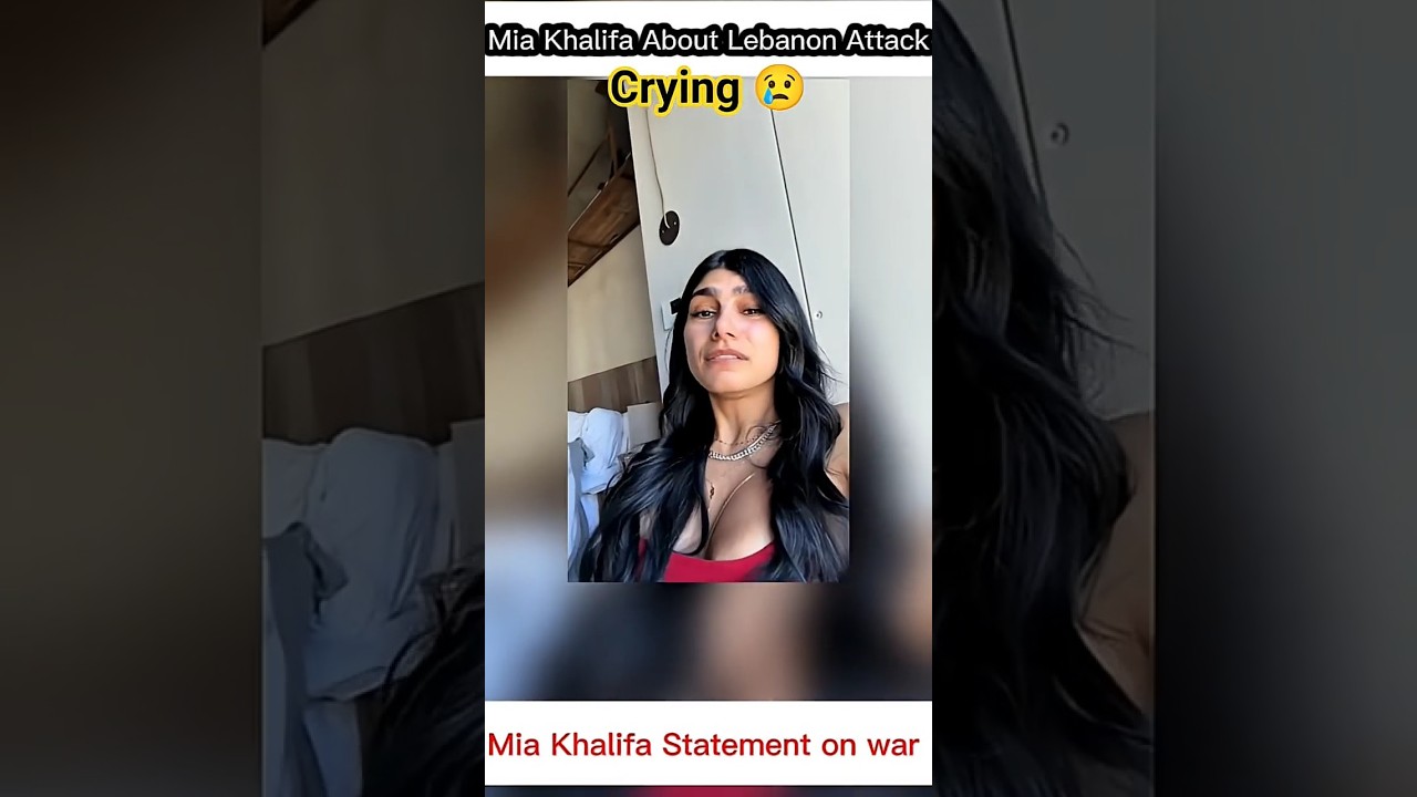 ⁣Mia Khalifa About War| Lebanon Attack | Crying 😢😢 | #viralshort #latestnews #viralnews #news #viral
