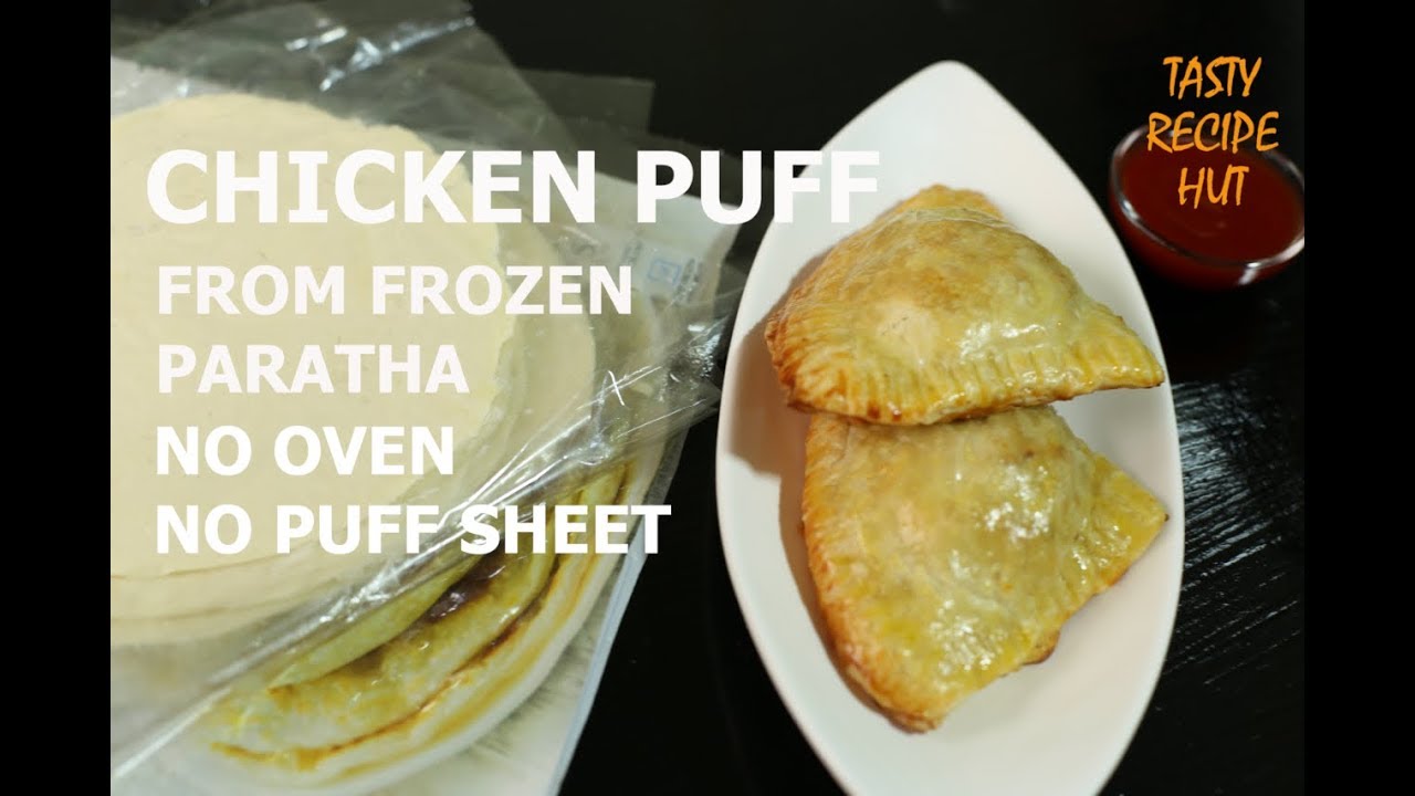 Make delicious chicken puff from frozen Paratha/Chicken Puff Without Puff sheet | Tasty Recipe Hut