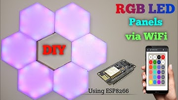 DIY RGB LED Panels with WiFi (ESP8266) || VIKRAM TECH
