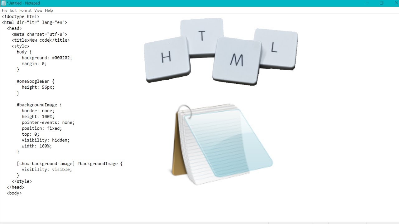 How to run a HTML code in notepad (Need to try) - YouTube
