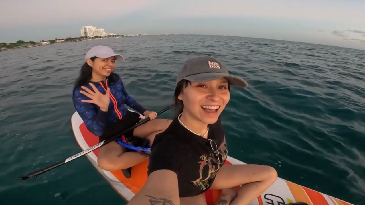 VLOG🗣️Me compré una paddle board y fui con amigas a remar x primera vez/Poniendo el🎄🧑🏻‍🎄 #vlog #fypシ