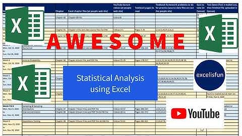 Highline College Busn 210 Statistical Analysis with Excel Intro Video, Winter & Spring 2021