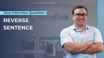 Reverse Sentence - Java Interview Question