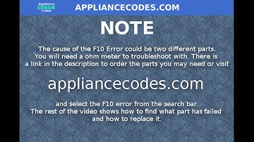 How To Troubleshoot And Fix Kenmore Range F10 Error