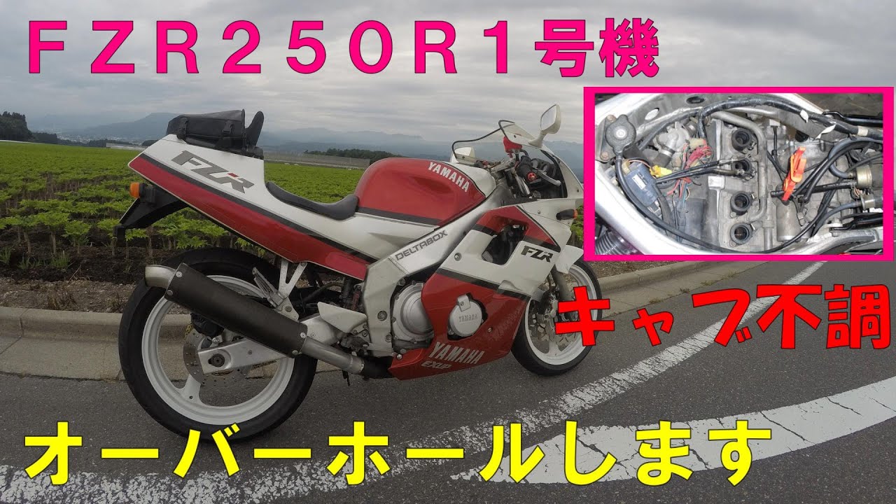 【モトブログ】【修理】ＦＺＲ２５０Ｒが走らなくなってきた（涙）😭