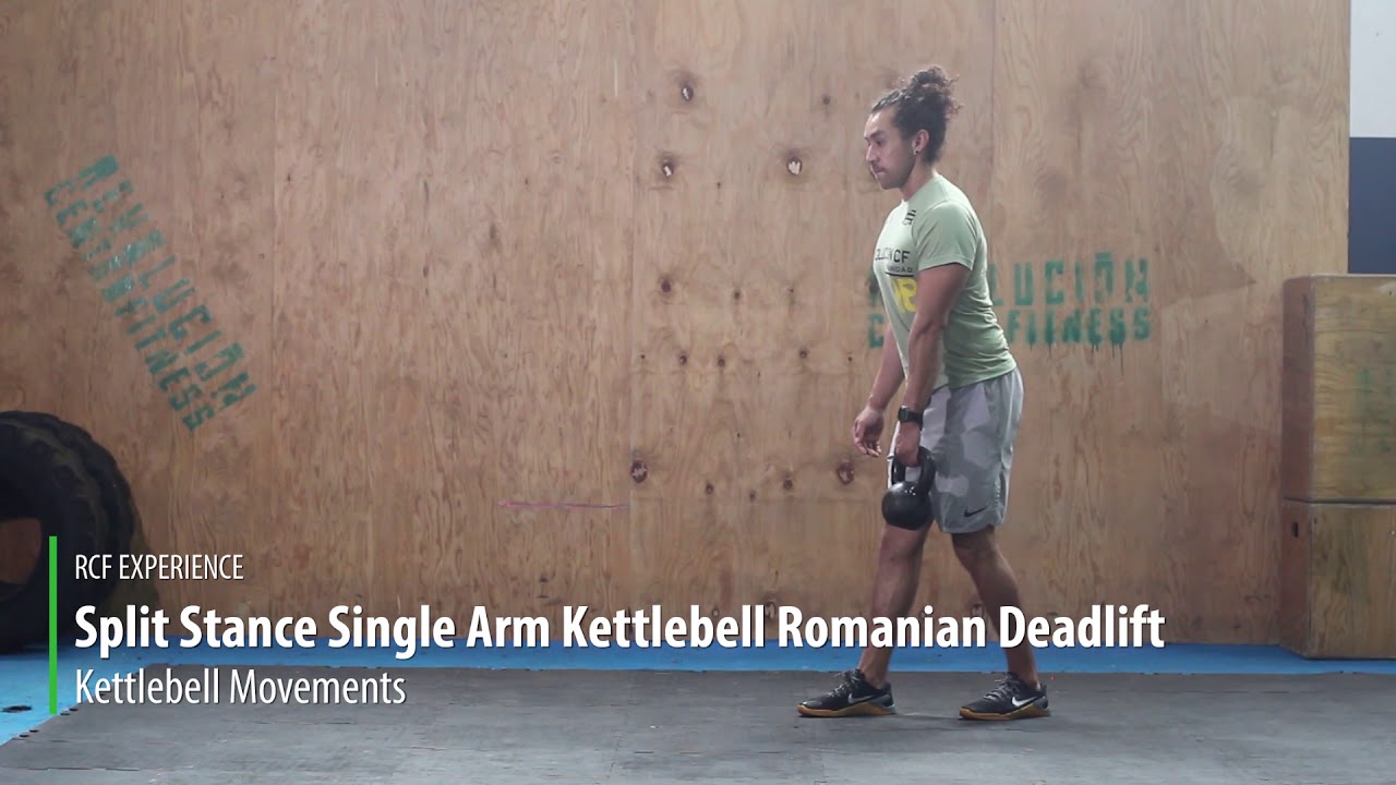 Split Stance Single Arm Kettlebell Romanian Deadlift YouTube