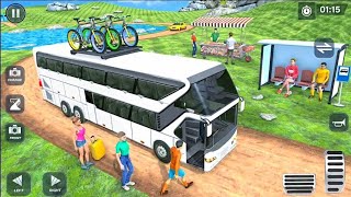 Offroad Mountain Road Bus Driving Game | Modern Bus Game Simulator | Uphill Mountain Bus Simulator screenshot 4