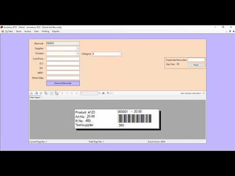 C# Inventory and Point of Sales Software Demo(Bar code Scanner)