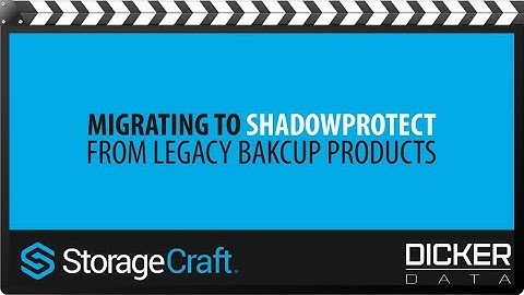 Migrating to ShadowProtect from legacy backup products