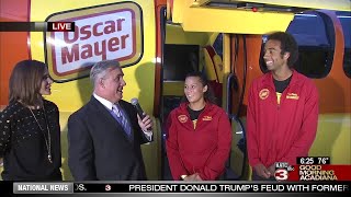 The Oscar Mayer Wienermobile makes a stop in Lafayette