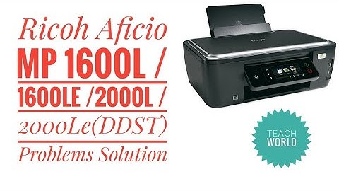 How to connect Ricoh Aficio MP 1600 Le scanner and printer 100% || Teach World ||