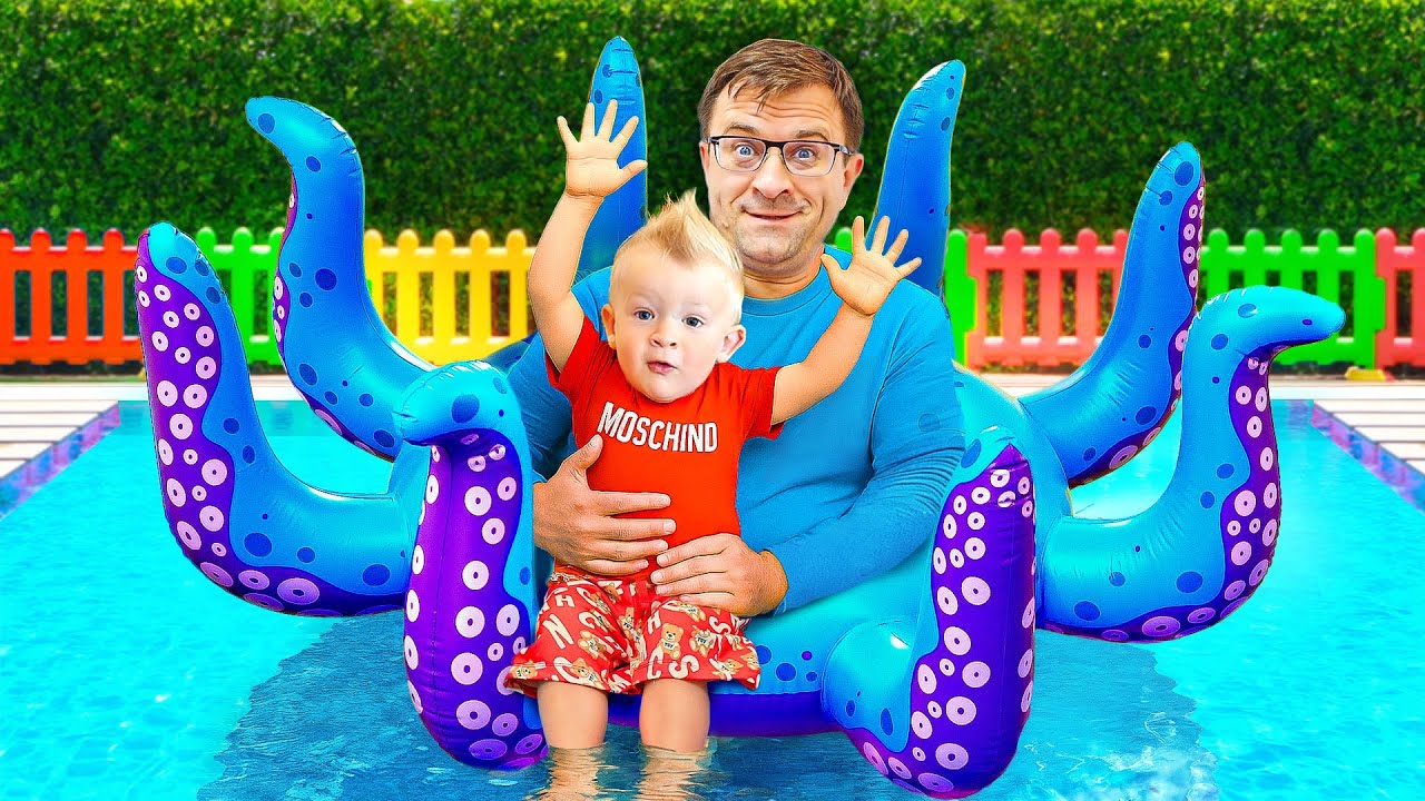 Гигантский осьминог в моём игровом домике – весёлая история для детей