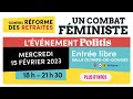 Meeting fministe politis contre la rforme des retraites