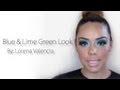 Blue and Lime Green Makeup Tutorial