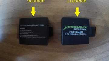 SJCAM, GitUP & Eken stock vs 1100mah xcsource battery