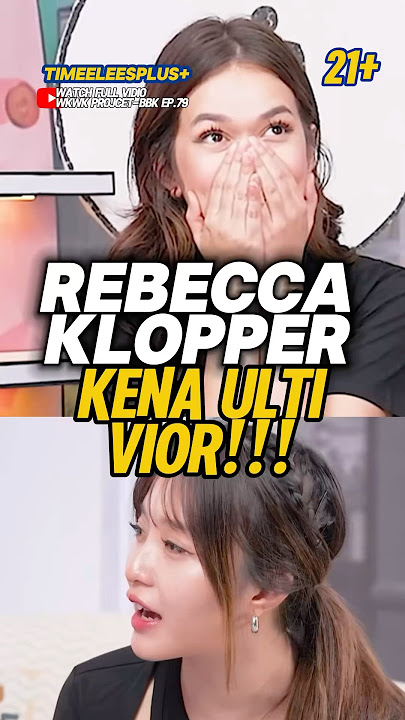 Rebecca klopper kena ulti vior‼️ #rebeccaklopper #vior #mayden #catheez #riaricis #podcast