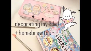 pink 3DS XL makeover + homebrew tour! ❤♪(^∇^*)