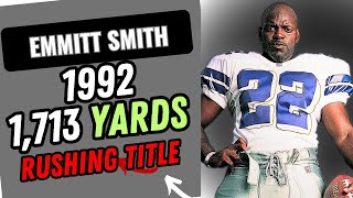 EMMITT SMITH'S BRILLIANT 1992 RUSHING YARD TITLE GAME VS THE CHICAGO BEARS! A TECHNICAL GOAT!