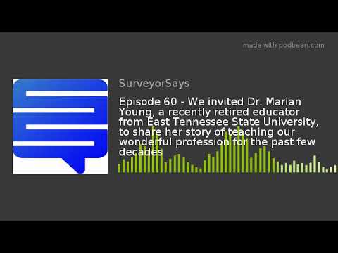 Aflevering 60 - We hebben Dr. Marian Young uitgenodigd, een onlangs gepensioneerde opvoeder van de East Tennessee State Univ