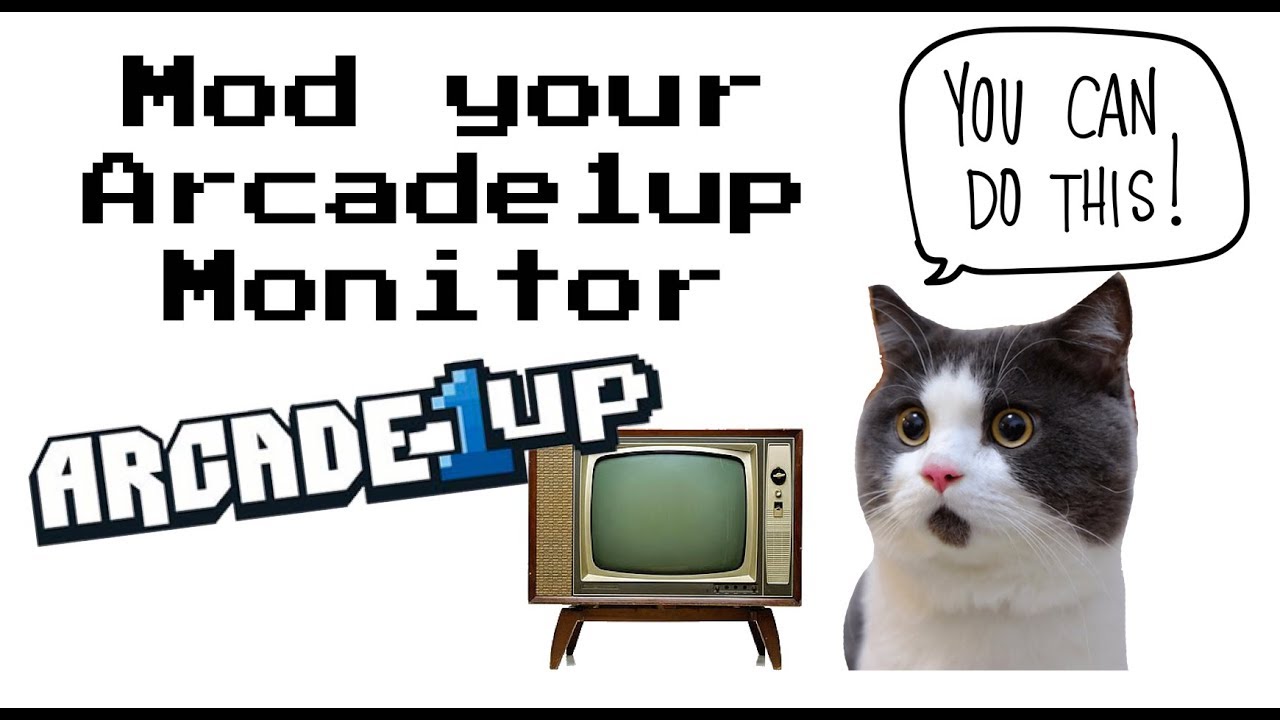 Mod Your Arcade1up Cabinet with a 19” LCD Monitor!!