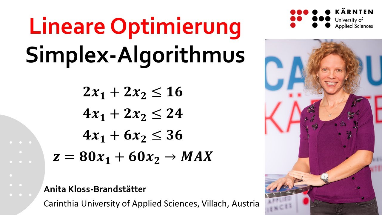 Simplex-Algorithmus - verständlich erklärt! - YouTube