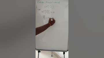 Find the principal value of cos inverse √3/2 #cos