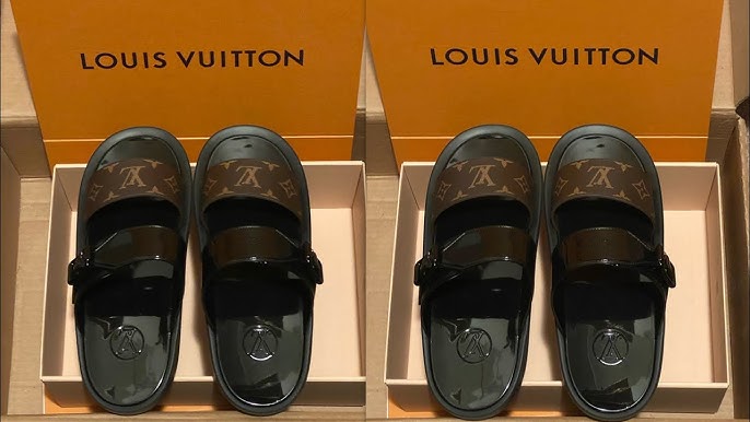 Louis Vuitton LV Sunbath flat mules Black Rubber ref.204246 - Joli Closet