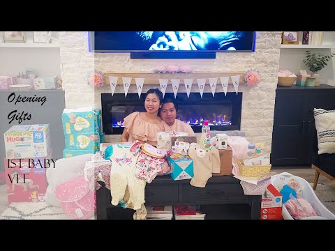 1st Baby Vee' Baby Shower (Opening Gifts) - YouTube