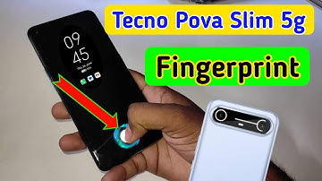 Tecno Pova slim in display fingerprint setting/Tecno Pova slim fingerprint screen lock/fingerprint