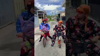 ADU KNALPOT SEPEDA🤣 | NURA_KOMEDI