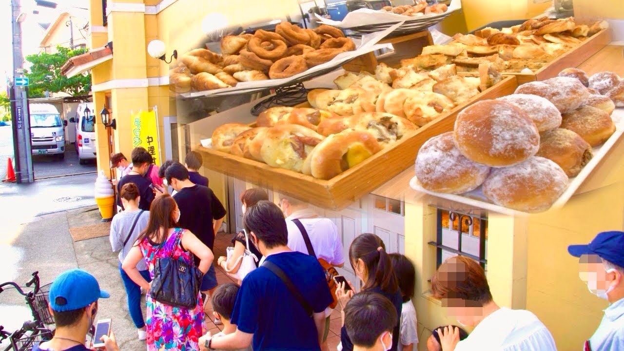 Хлебный буфет 600 иен!  Придерживайтесь удивительной пекарни с раннего утра