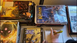 ASMR Comic Book Sorting and Cataloging | page flipping & unintelligible whispers